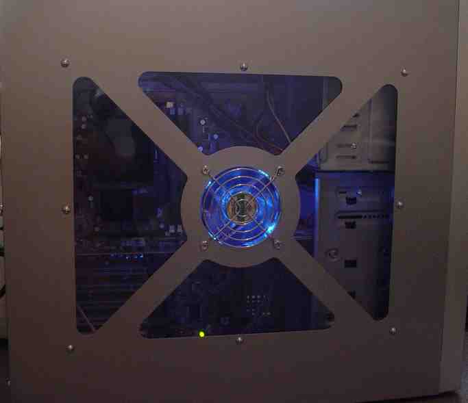 Transparent side showing lighting